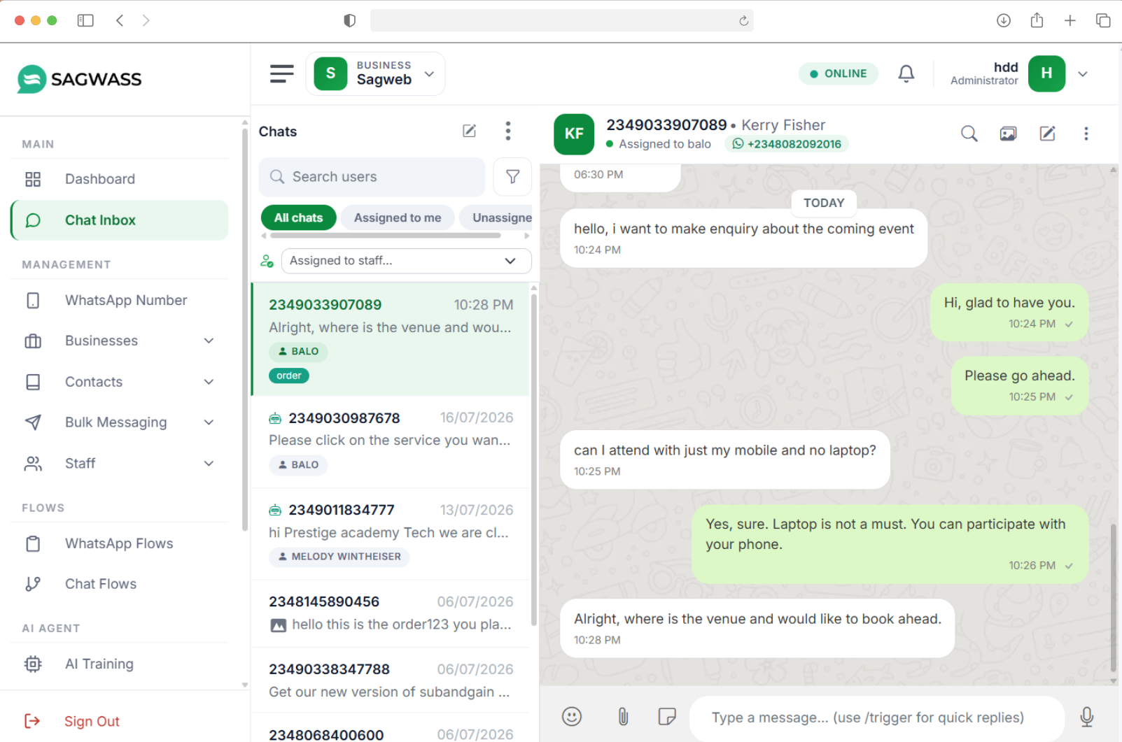 Shared team inbox